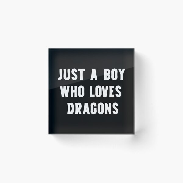 Item preview, Just A Boy Who Loves Dragons Funny Dragon Lover designed and sold by RareBunny.
