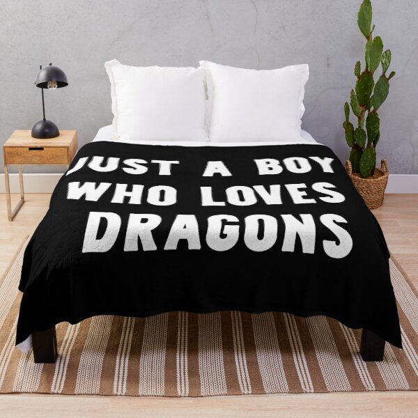 Item preview, Just A Boy Who Loves Dragons Funny Dragon Lover designed and sold by RareBunny.