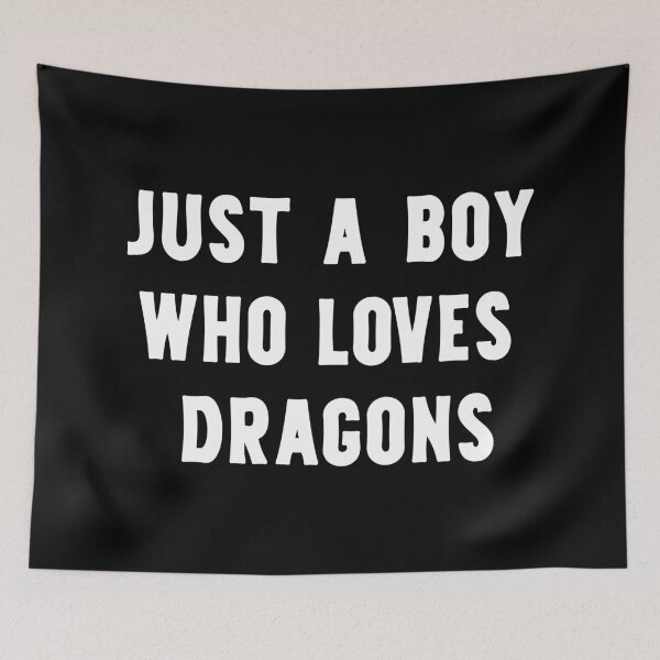 Item preview, Just A Boy Who Loves Dragons Funny Dragon Lover designed and sold by RareBunny.