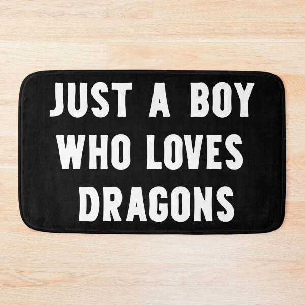 Item preview, Just A Boy Who Loves Dragons Funny Dragon Lover designed and sold by RareBunny.