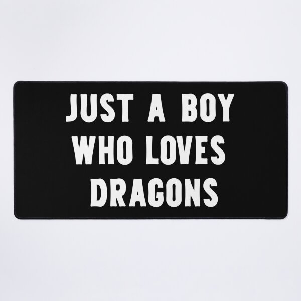 Item preview, Just A Boy Who Loves Dragons Funny Dragon Lover designed and sold by RareBunny.