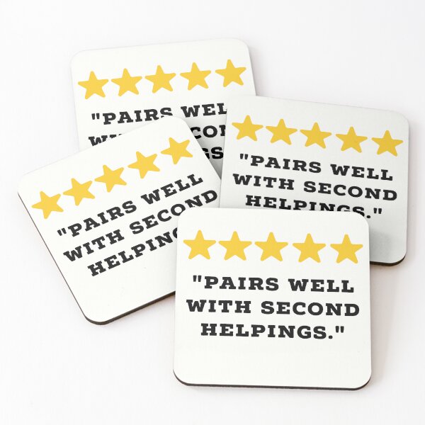 Item preview, Food Lover Reviews Funny 5 Star Review #4 designed and sold by Jollys-ArtShop.