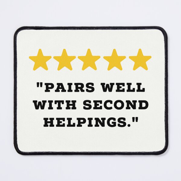 Item preview, Food Lover Reviews Funny 5 Star Review #4 designed and sold by Jollys-ArtShop.