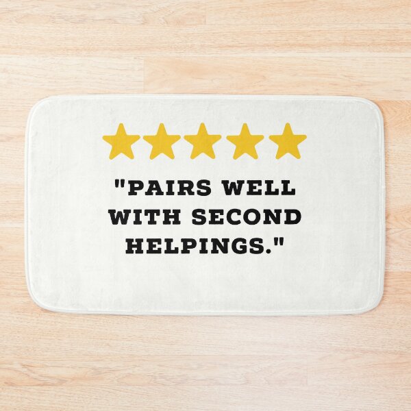 Item preview, Food Lover Reviews Funny 5 Star Review #4 designed and sold by Jollys-ArtShop.