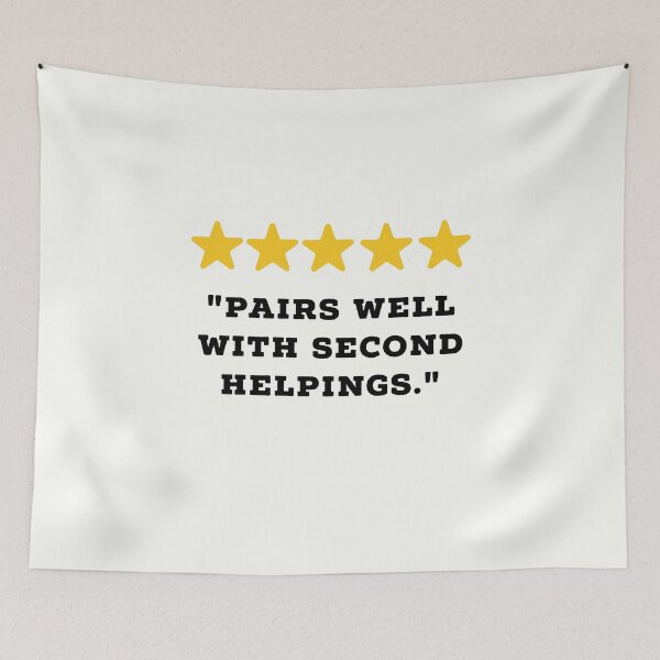 Item preview, Food Lover Reviews Funny 5 Star Review #4 designed and sold by Jollys-ArtShop.