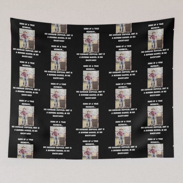 Item preview, Signs of a True Redneck: Burning Barrel! White Text designed and sold by LaughGraphics - Fun Graphics, Serious Laughs!.