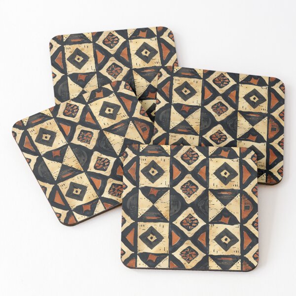 Item preview, African Bogolan Mud Cloth Pattern designed and sold by Myra365Art.