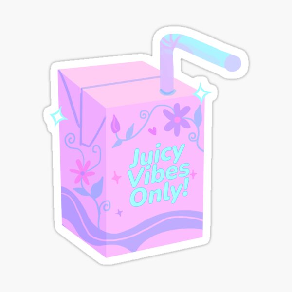 Aperçu de l'œuvre Coffret de jus esthétique - Boisson kawaii pastel mignonne avec des vibrations juteuses uniquement créée et vendue par LirielPerez.