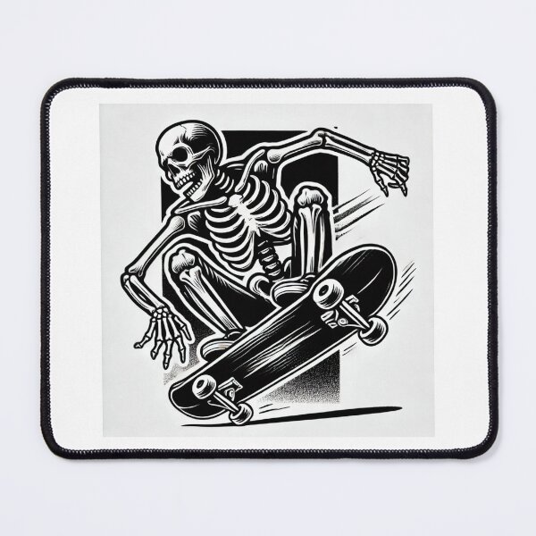 Item preview, Skateboarding Skeleton designed and sold by Porosenok.