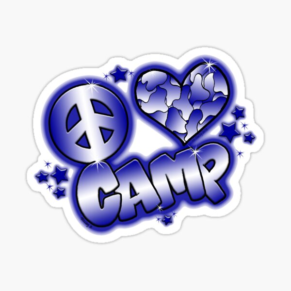 Artikel-Vorschau von Friedensliebes-Camp Camo Royal Blue und Weiß, designt und verkauft von StaceyZ.