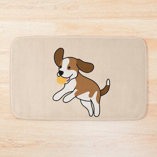 Item preview, Beagle dog with yellow ball designed and sold by kateyangdesign.