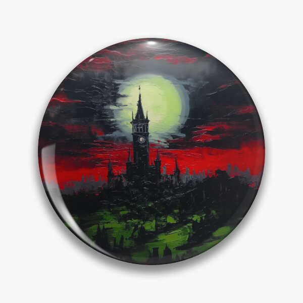 Item preview, Castlevania - Dracula's castel. Red rose darkness series. Version 1. Oil painting designed and sold by alexkempart.
