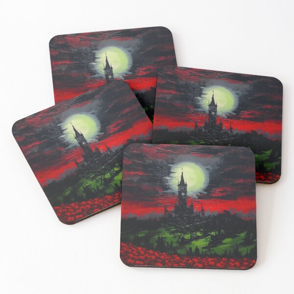 Item preview, Castlevania - Dracula's castel. Red rose darkness series. Version 1. Oil painting designed and sold by alexkempart.