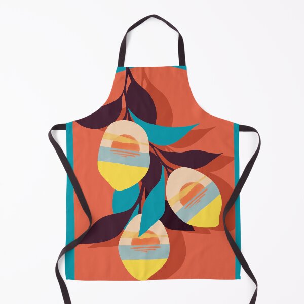 Item preview, Lemon Sunset, Eclectic Botanical Colorful Bohemian Fruits, Food Pop of Color Lime Retro designed and sold by 83oranges.com.
