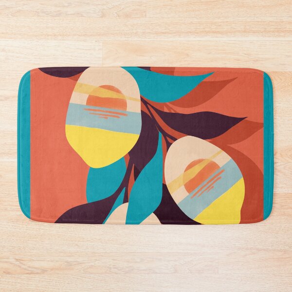 Item preview, Lemon Sunset, Eclectic Botanical Colorful Bohemian Fruits, Food Pop of Color Lime Retro designed and sold by 83oranges.com.