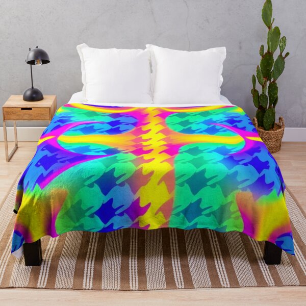 Item preview, Psychedelic Hounds Tooth 4 designed and sold by Dose of Dysfunction.