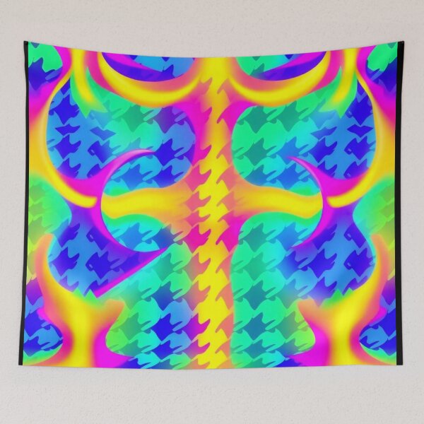 Item preview, Psychedelic Hounds Tooth 4 designed and sold by Dose of Dysfunction.