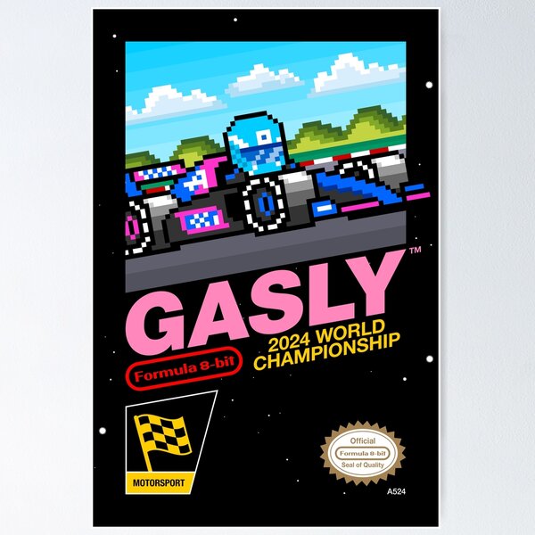 Item preview, Gasly 8-bit Formula 1 F1 Videogame designed and sold by The Armorsmith.