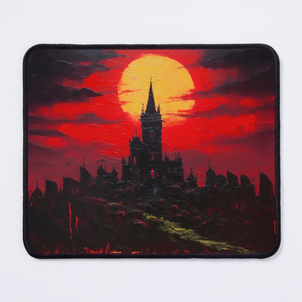 Item preview, Castlevania - Dracula's castel. Red rose darkness series. Version 2. Oil painting designed and sold by alexkempart.