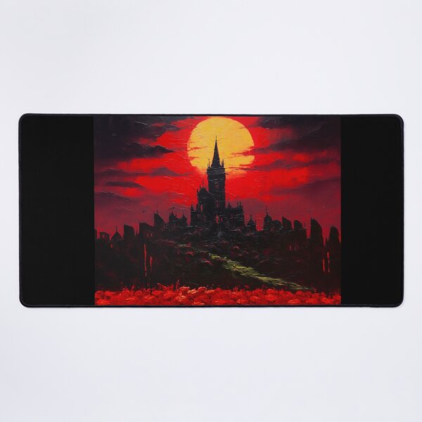 Item preview, Castlevania - Dracula's castel. Red rose darkness series. Version 2. Oil painting designed and sold by alexkempart.