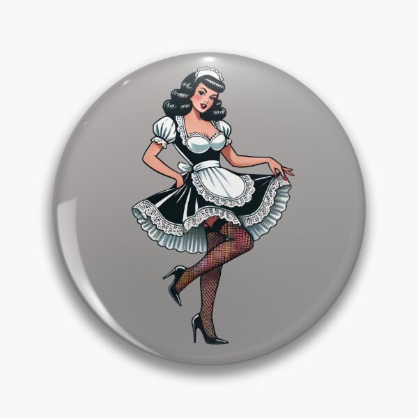 Item preview, French Maid Pin-up designed and sold by PinUpPizzazz.