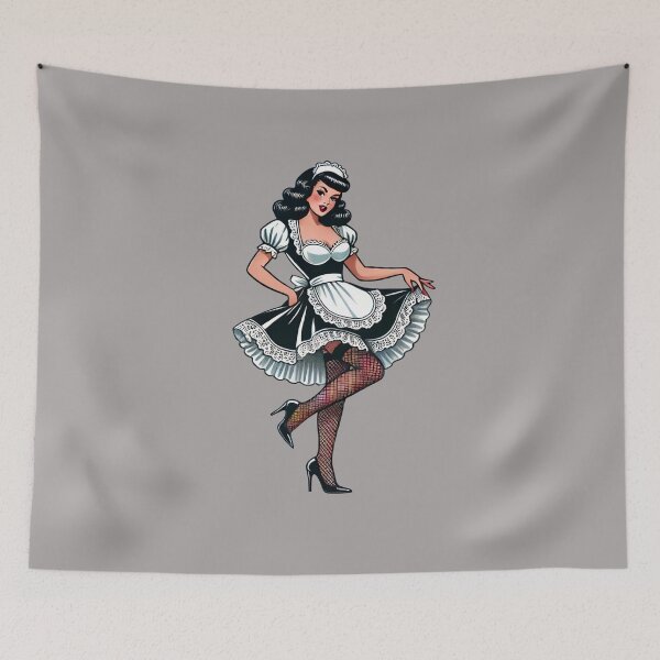Item preview, French Maid Pin-up designed and sold by PinUpPizzazz.