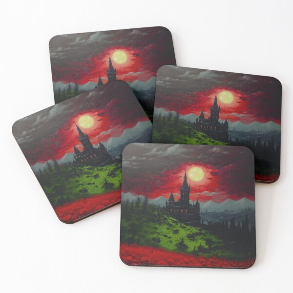 Item preview, Castlevania - Dracula's castel. Red rose darkness series. Version 3. Oil painting designed and sold by alexkempart.