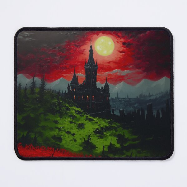 Item preview, Castlevania - Dracula's castel. Red rose darkness series. Version 3. Oil painting designed and sold by alexkempart.