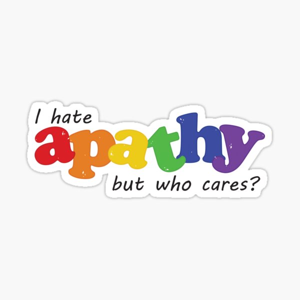 Item preview, Ironic Apathy designed and sold by SnarkingtonArts.