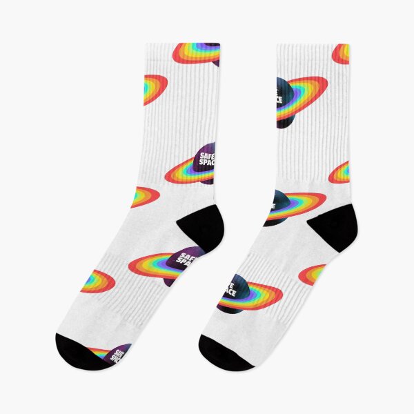 Item preview, Safe Space Saturn with Rainbow Rings designed and sold by PlutonicPrints.