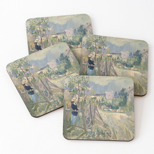 Item preview, Woman in a French Meadow - Pissarro and Monet Inspired Impressionist Painting designed and sold by CARRAANN.