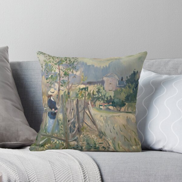 Item preview, Woman in a French Meadow - Pissarro and Monet Inspired Impressionist Painting designed and sold by CARRAANN.