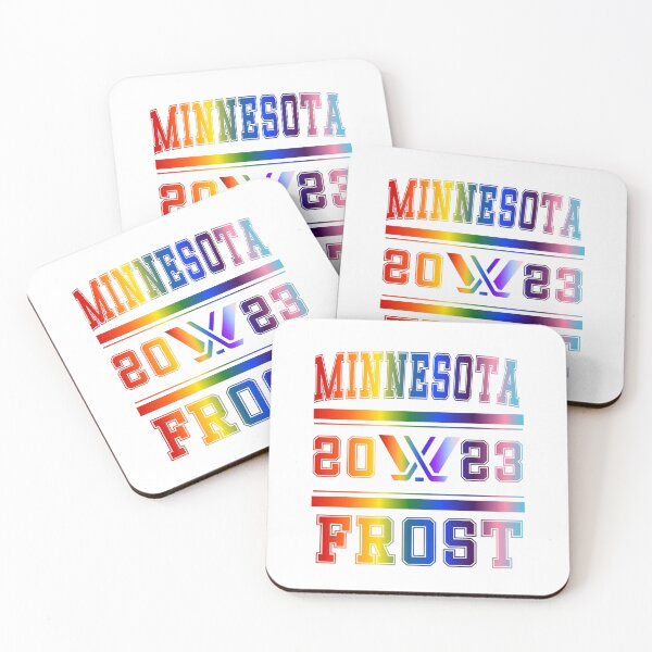 Item preview, Minnesota Frost Pride Rainbow PWHL Vintage Logo designed and sold by coffeepolicy.