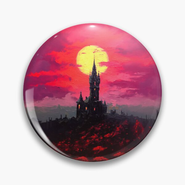 Item preview, Castlevania - Dracula's castel. Red rose darkness series. Version 4. Oil painting designed and sold by alexkempart.