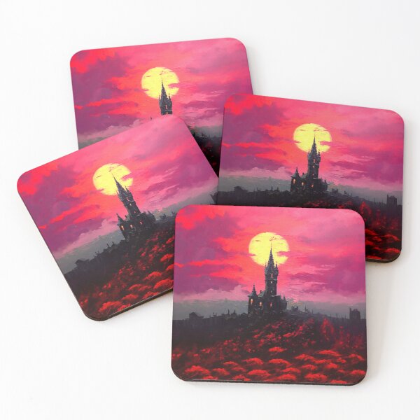 Item preview, Castlevania - Dracula's castel. Red rose darkness series. Version 4. Oil painting designed and sold by alexkempart.