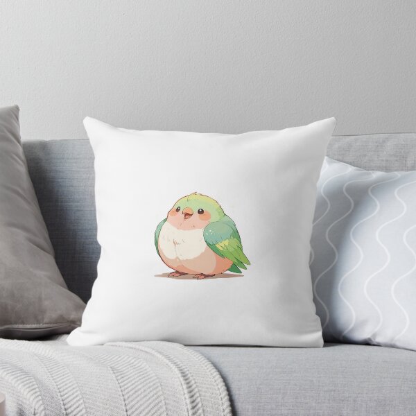Item preview, Puffy Lovebird – Adorable Round Bird Sticker designed and sold by Wildtastic .