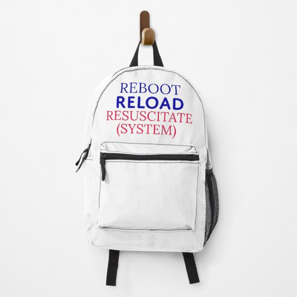 Item preview, Reboot Reload Resuscitate | Funny Informatics Nurse Tech Quote designed and sold by CuteDesignables.