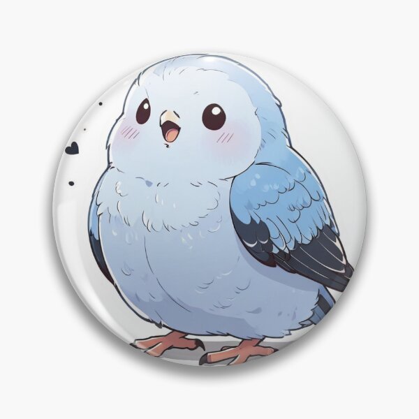 Item preview, Puffy Budgie – Cute Chubby Bird Sticker designed and sold by Wildtastic .