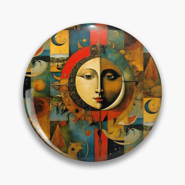 Item preview, Abstract Sun Moon Art designed and sold by TheDarkWardrobe.