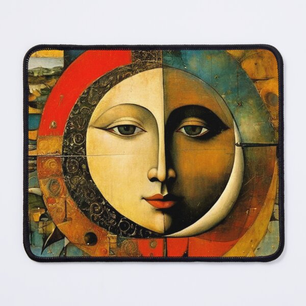 Item preview, Abstract Sun Moon Art designed and sold by TheDarkWardrobe.
