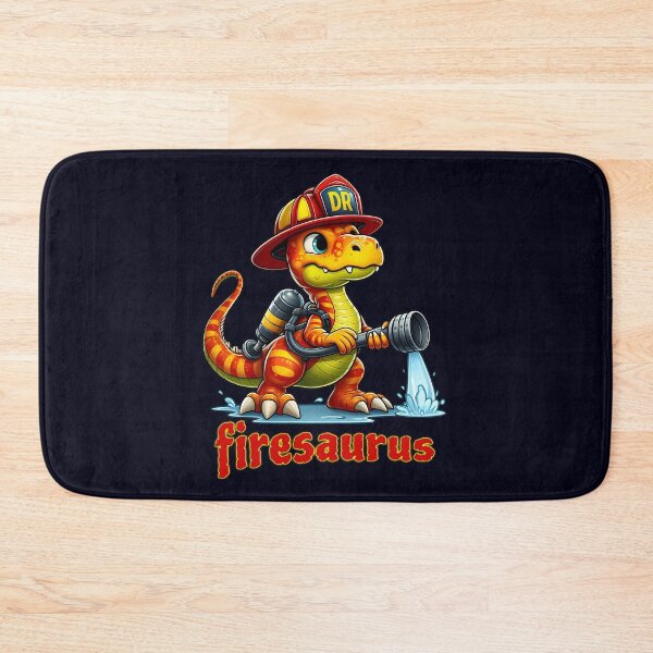 Item preview, Firesaurus – Cute Dinosaur Firefighter Cartoon Illustration designed and sold by socozora.