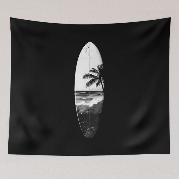 Item preview, White and Black Surfboard designed and sold by emk817.