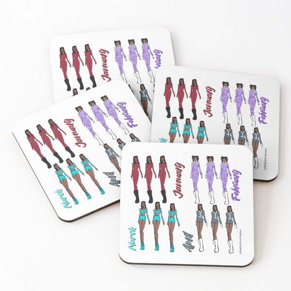 Item preview, Dancer Calendar Jan - Apr #1 designed and sold by TheStyleofU.