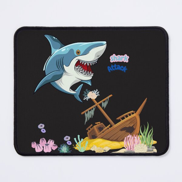 Item preview, Shark ship colorful coral reef designed and sold by LaUnArt.