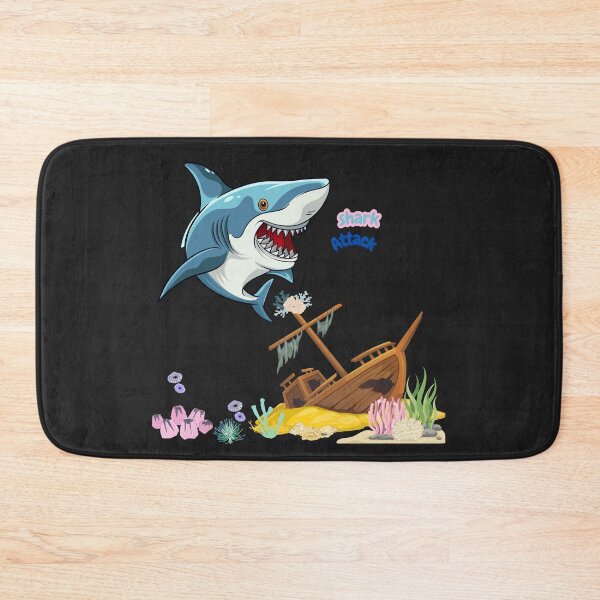 Item preview, Shark ship colorful coral reef designed and sold by LaUnArt.
