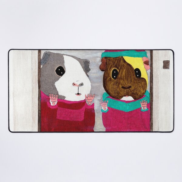 Item preview, Guinea Pig Snapshot - Camille and Dagmar at the Door designed and sold by Guinea Pigs and Books.