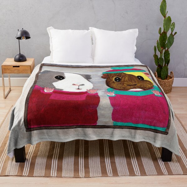 Item preview, Guinea Pig Snapshot - Camille and Dagmar at the Door designed and sold by Guinea Pigs and Books.