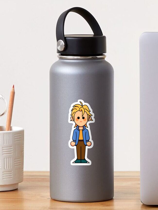 Aperçu 1 sur 3. Sticker avec l'œuvre Autocollant Sam Stardew Valley SDV créée et vendue par MirrorTail755.