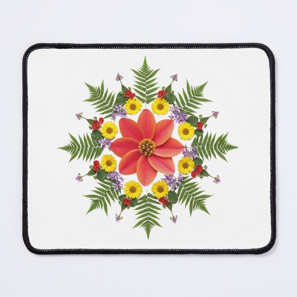 Item preview, Flower fern mandala designed and sold by OrigamiMochi.