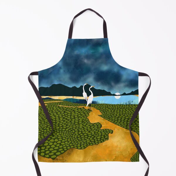 Item preview, Great Egrets on Honeymoon Island, Heron Wildlife Painting Nature Landscape, Travel Dark Scenic Birds Love Animals Lake Bohemian designed and sold by 83oranges.com.